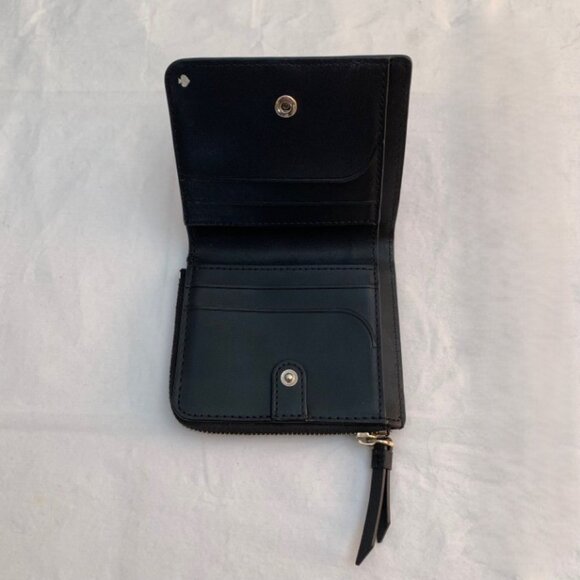 Kate Spade New York NWOT Bifold Leather Black Wallet - Picture 3 of 9